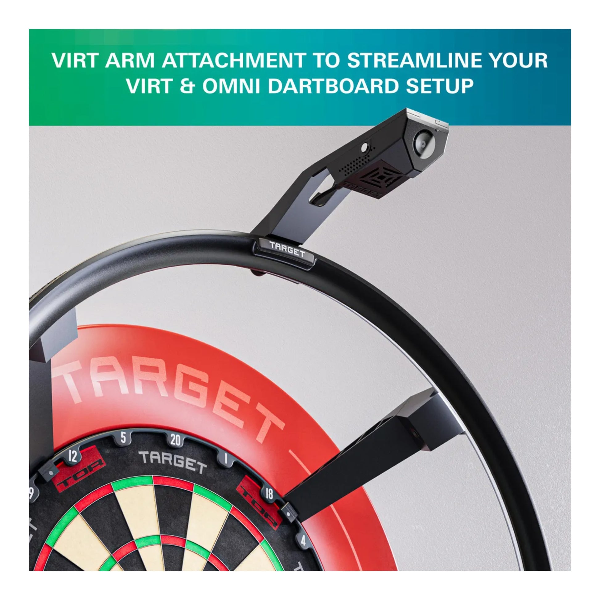Omni Virt Arm component mounted on light ring