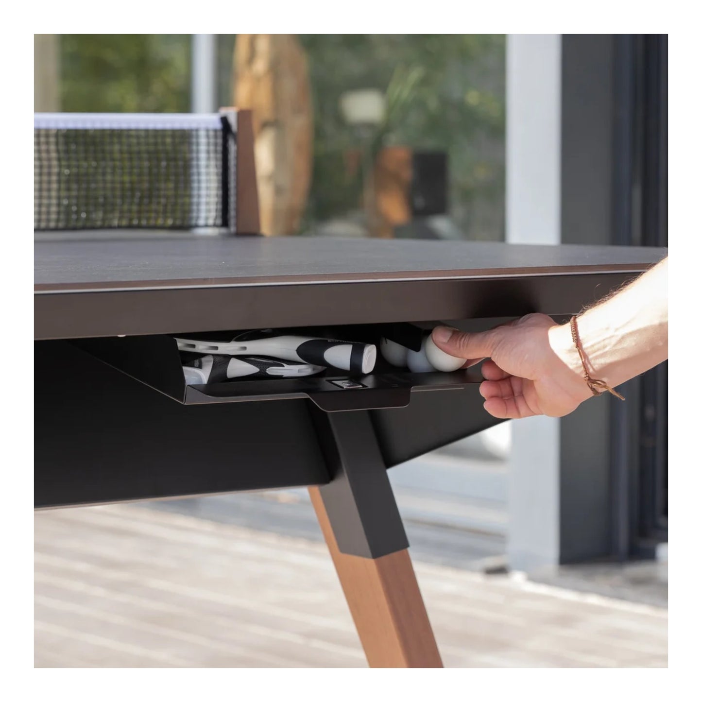 Origin Mid Size Table Tennis & Dining Table - Black