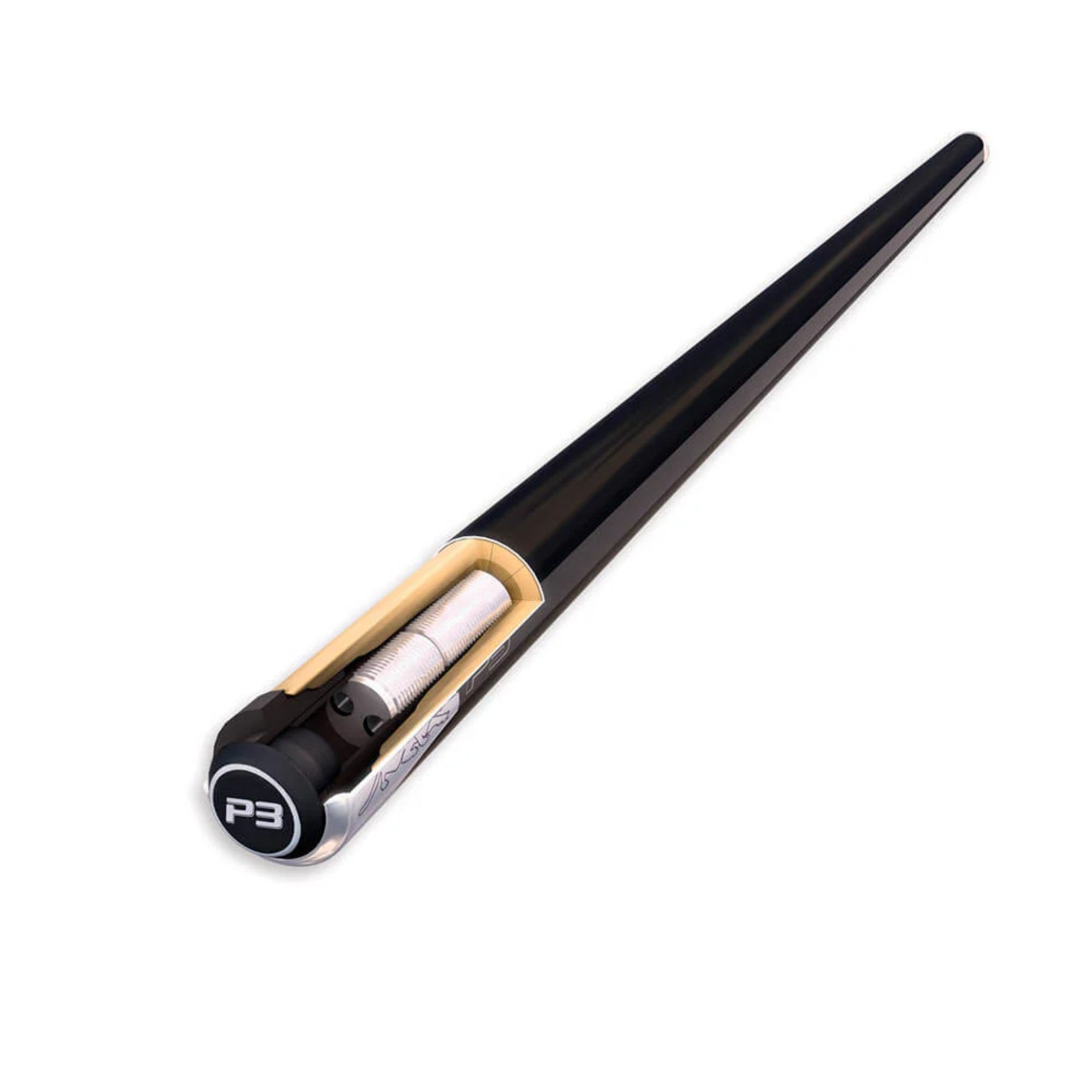 Predator P3 Pool Cue Butt | Metallic Black Uni-Loc | Kingston