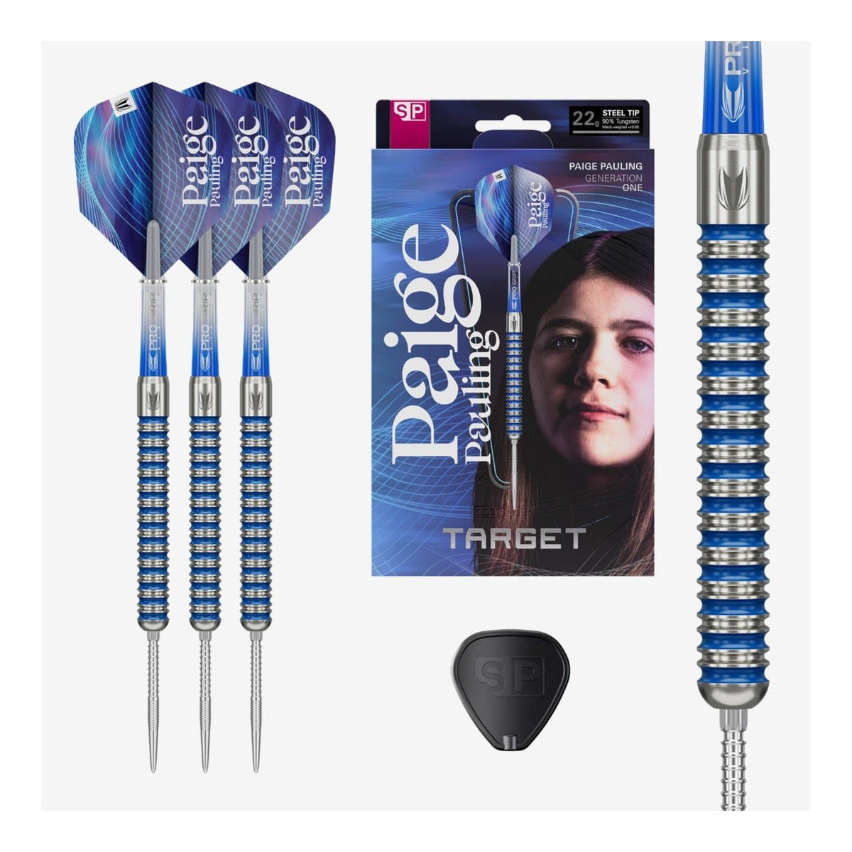 Target Paige Pauling SP 90% Tungsten Steel Tip Darts