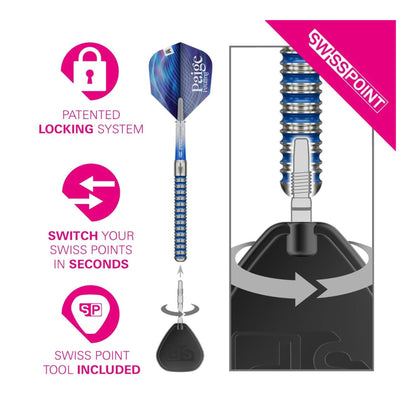 Target Paige Pauling SP 90% Tungsten Steel Tip Darts
