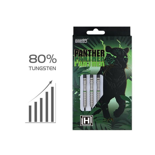 One80 Panther-H Steel Tip Darts | 80% Tungsten
