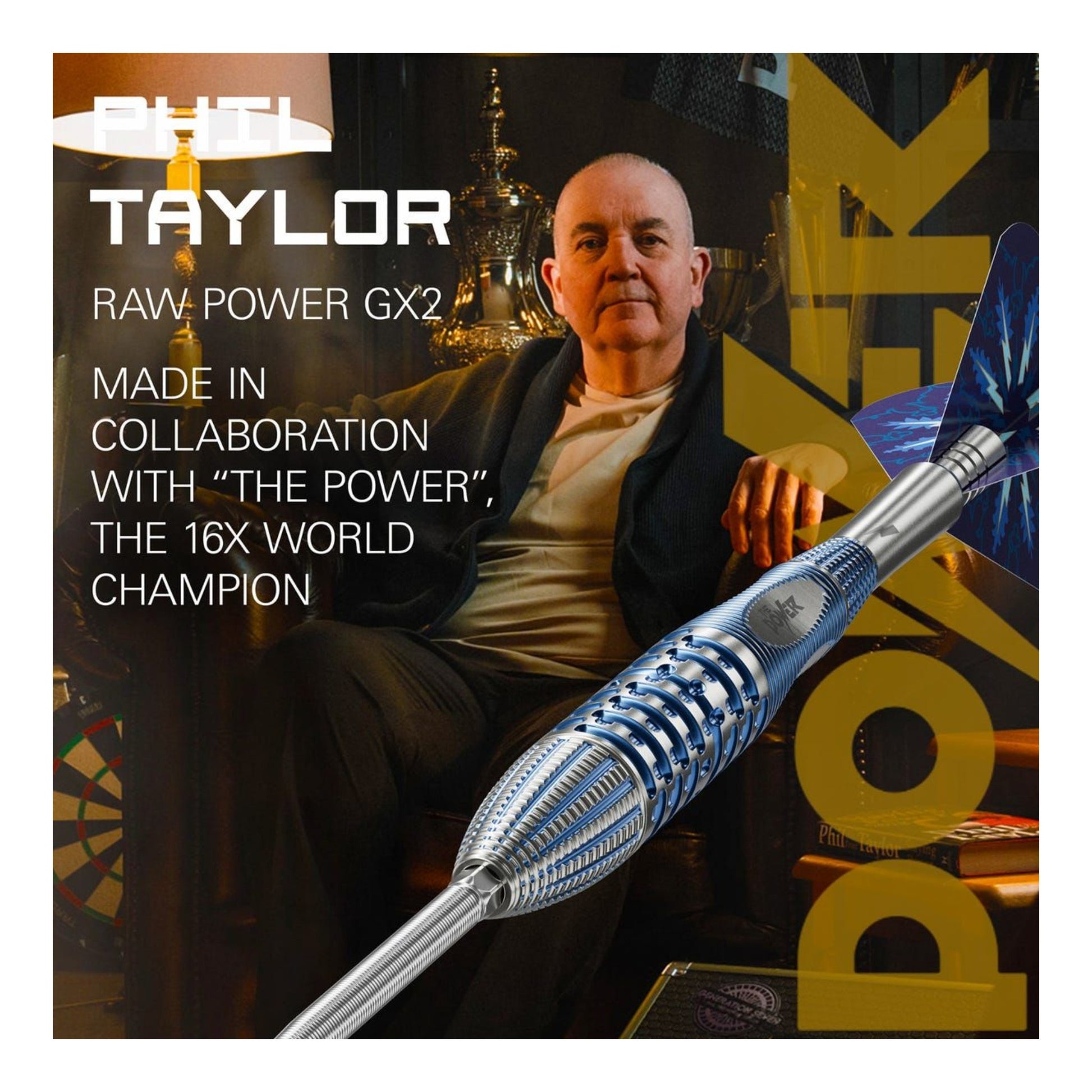 Phil Taylor with Phil Taylor GX2 dart image