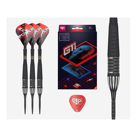 Target Phil Taylor Power 9Five Gen 11 packaging including Swiss Point tool and accessories