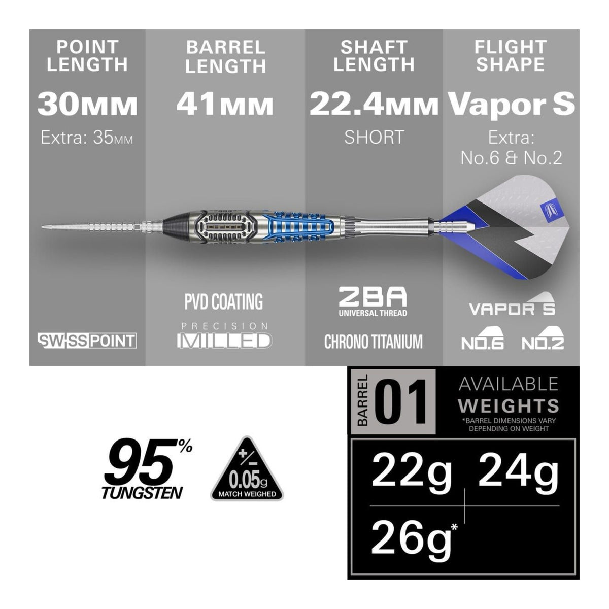 Target Phil Taylor Power Chrono SP Darts