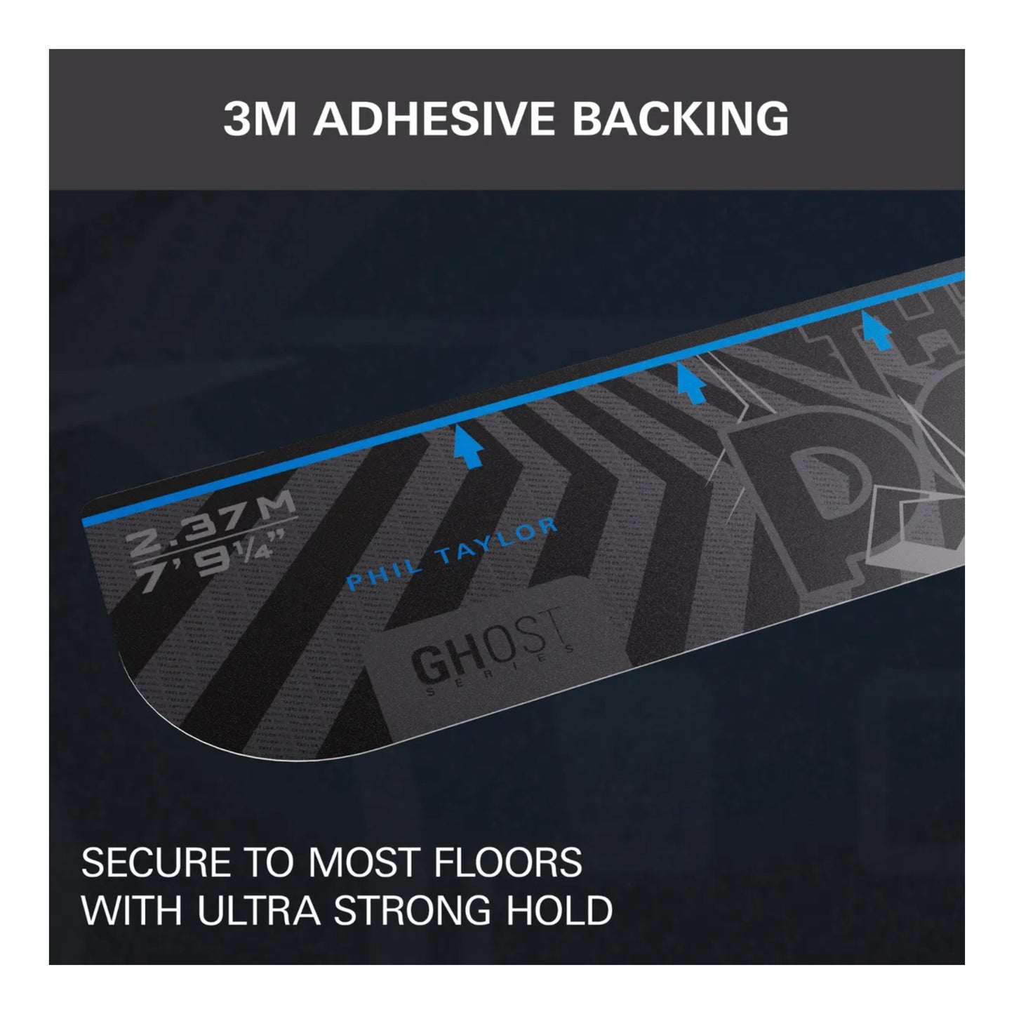 Target Phil Taylor "The Power" Ghost Throw Line | Premium Oche Marker Canada