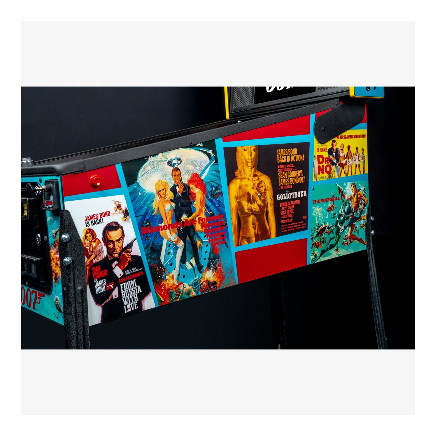 Vintage movie poster design on a product packaging