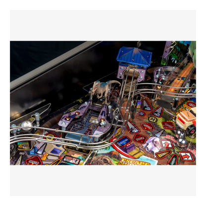 Pinball machine with a player figure on the playfield