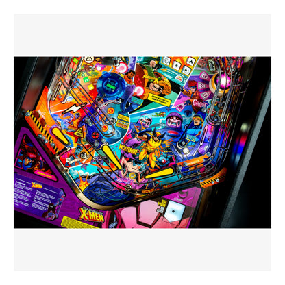 Colorful pinball machine with X-Men theme
