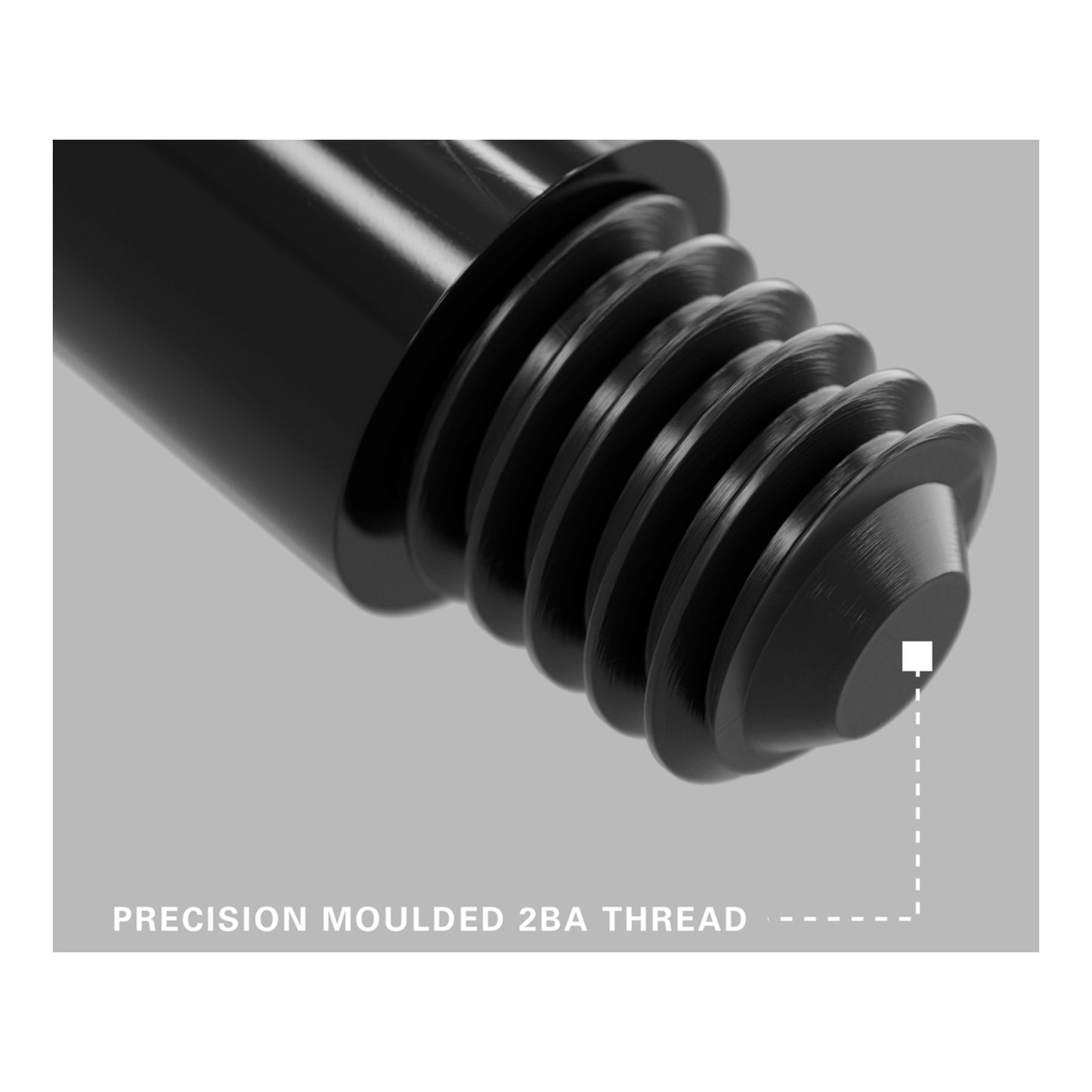 Black Pro Grip 2BA thread view