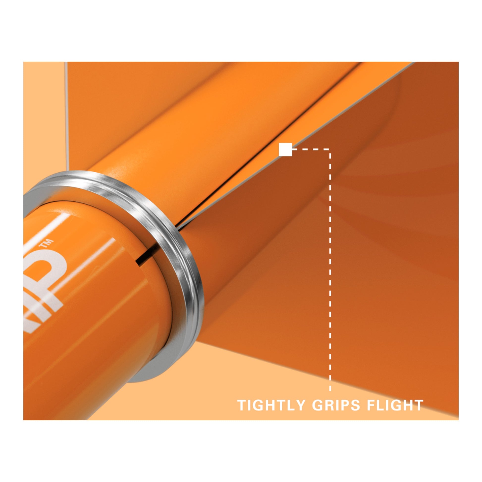 Orange Pro Grip flight grip example image