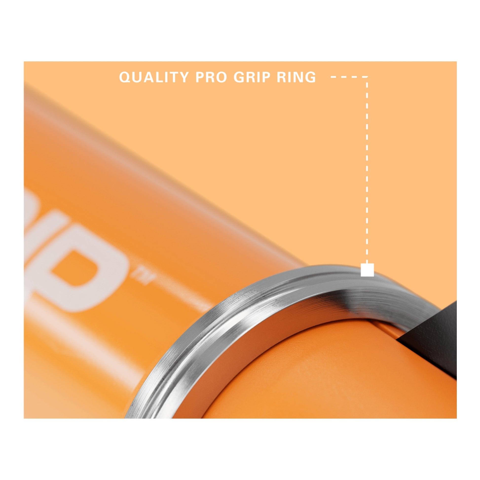 Orange Pro Grip image showing quality of pro grip ring