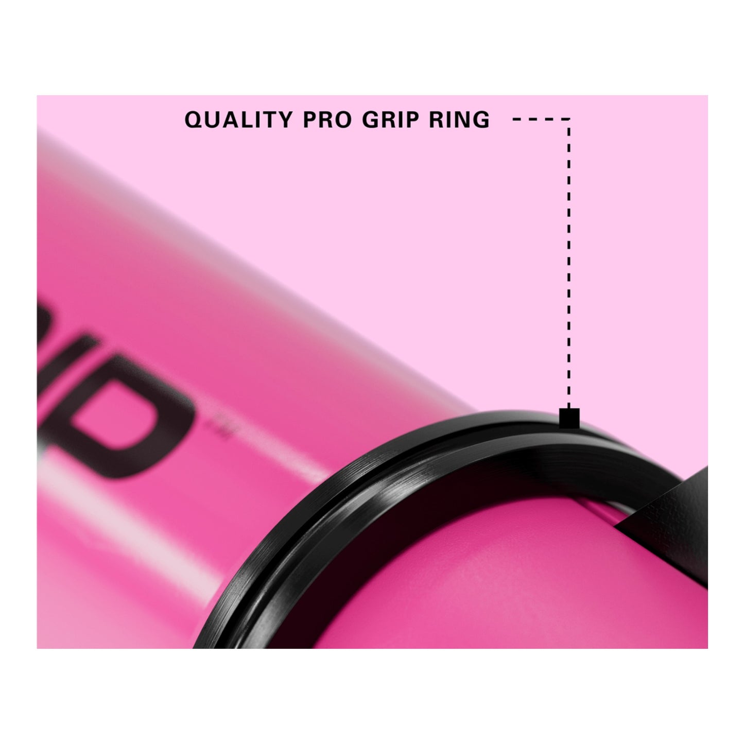Red Pro Grip image showing the quality of the grip ring