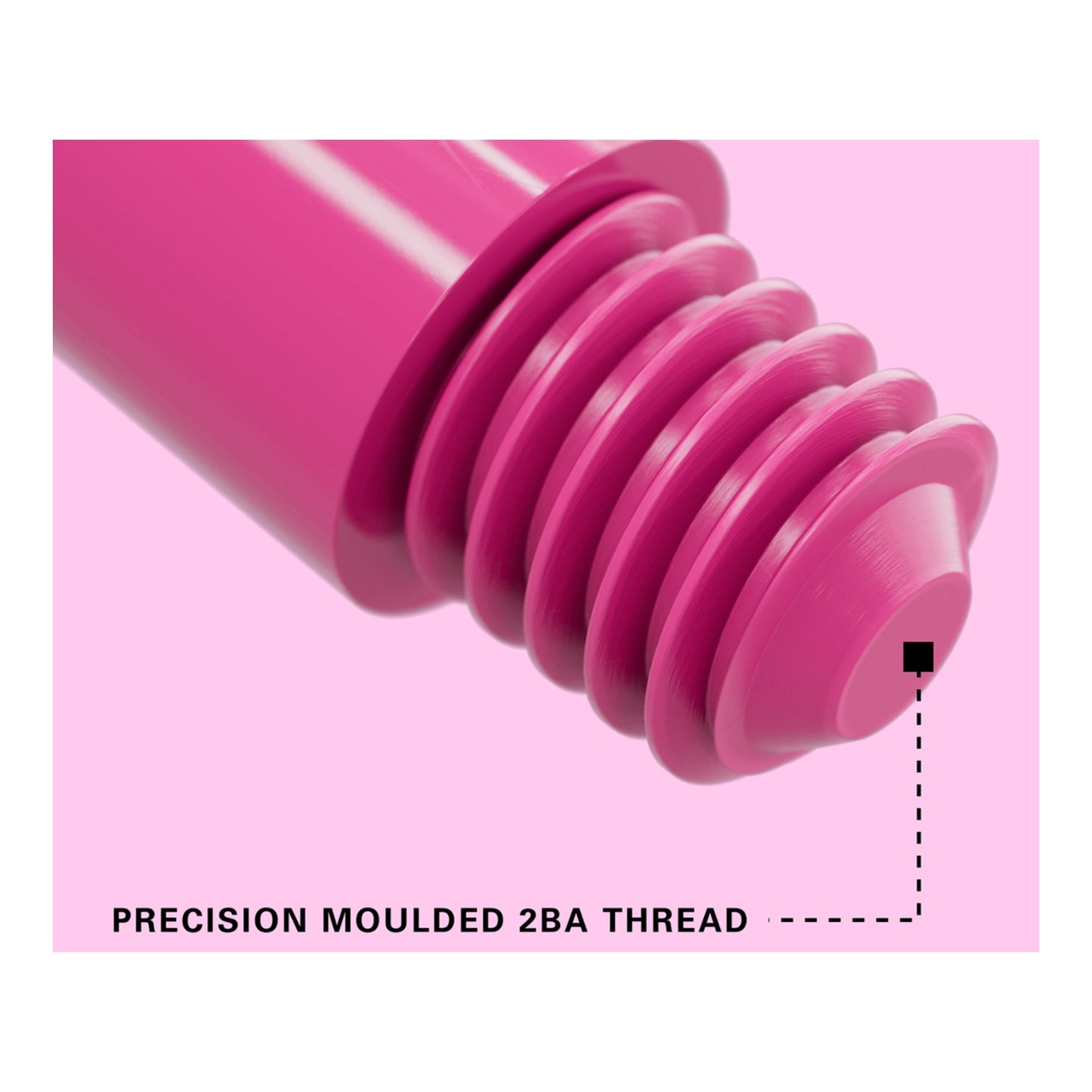 Red Pro Grip image showing the close up of the 2BA thread