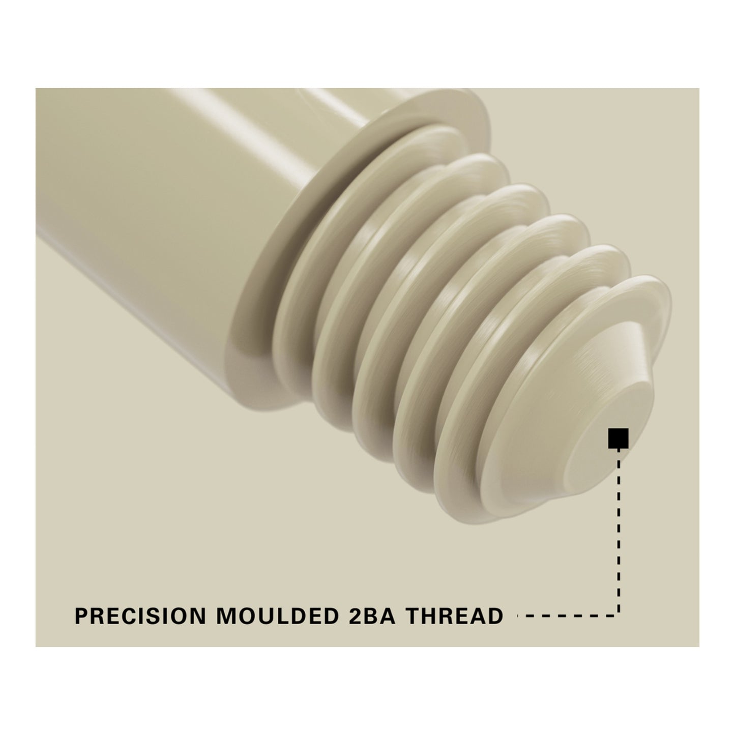 Sand Pro Grip 2BA thread close up view