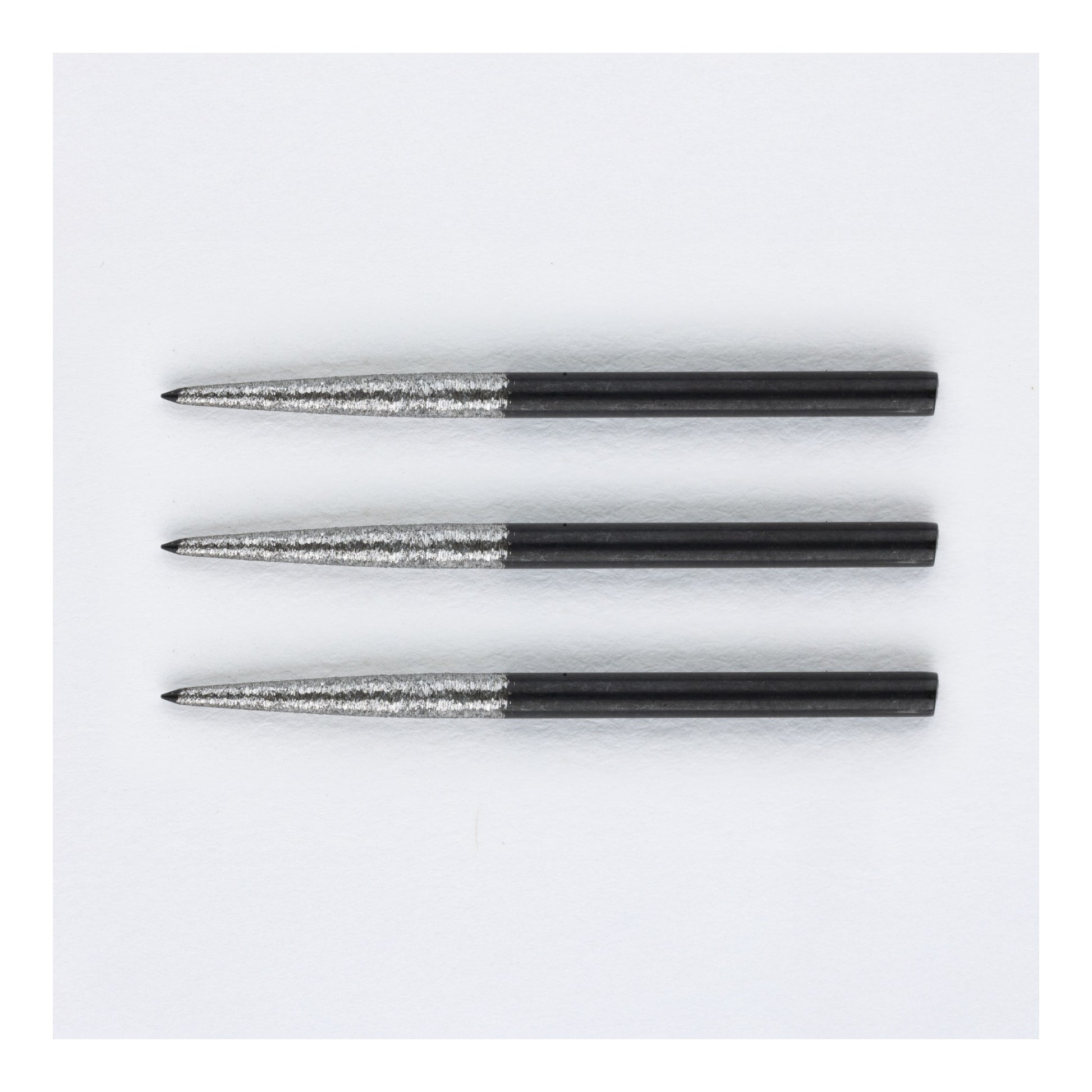 Close up of Punk Phantom dart points showcasing the rough grip exterior