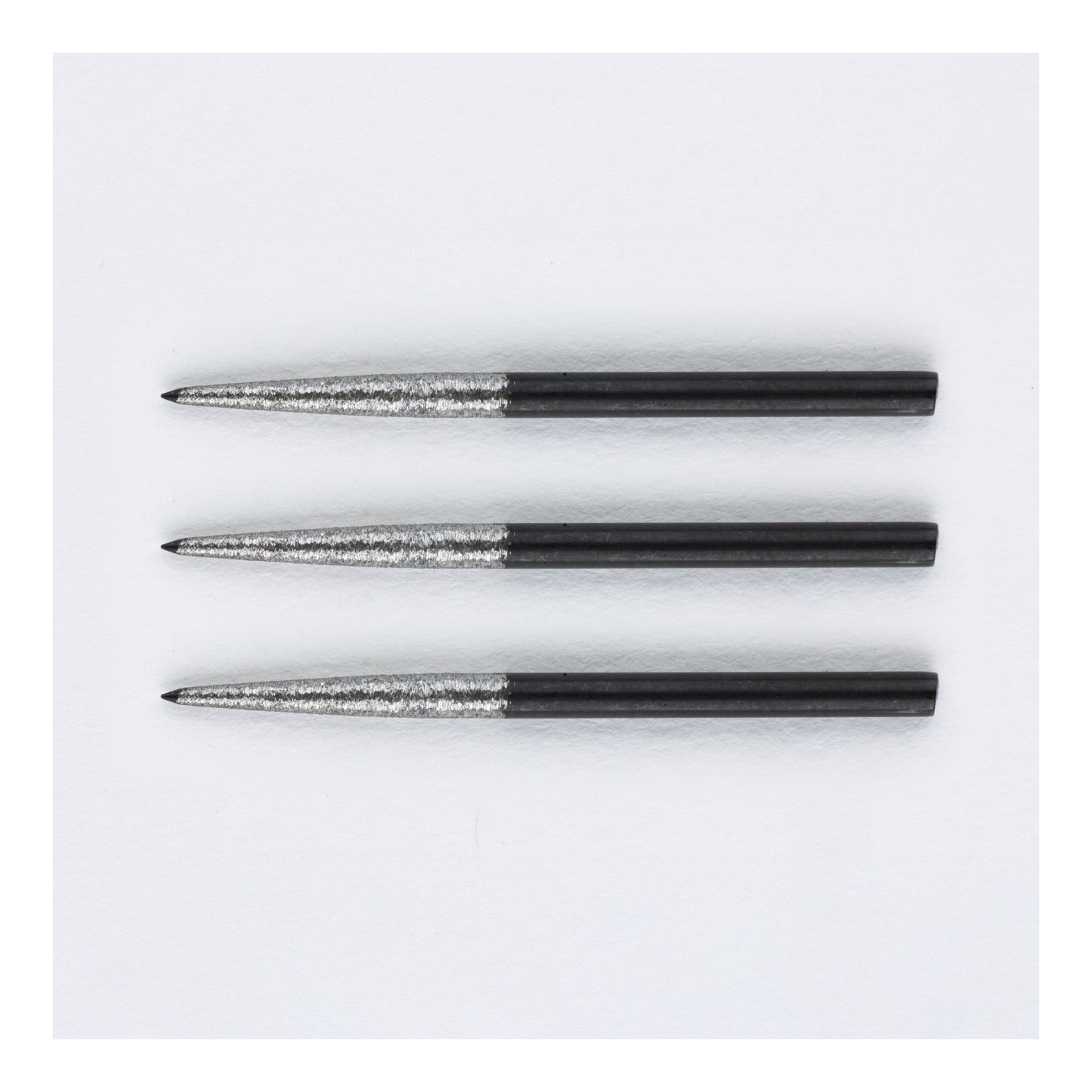 Close up of Punk Phantom dart points showcasing the rough grip exterior
