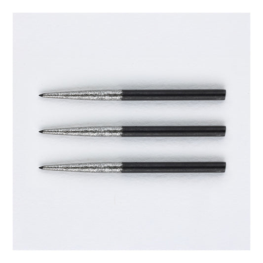 Close up of Punk Phantom dart points showcasing the rough grip exterior