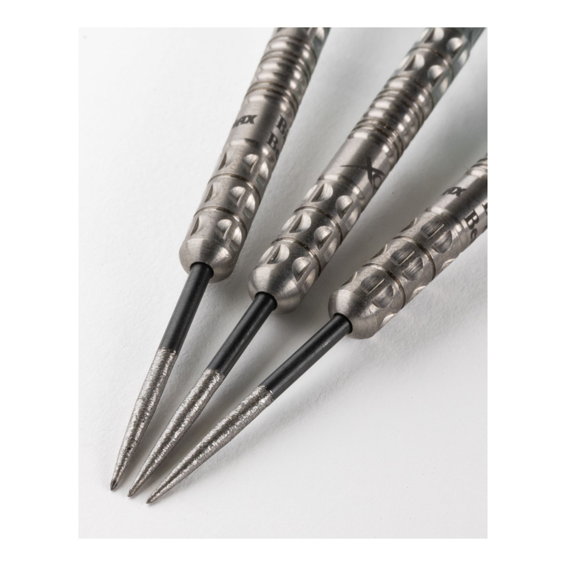 Punk Phantom points installed on a steel tip dart barrel