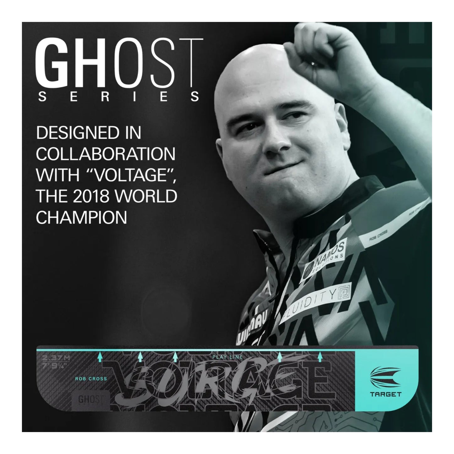 Rob Cross Ghost Throw Line: Official PDC Oche Marker for Steel Tip Darts | Canada's Darts Authority