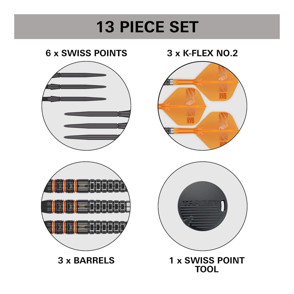 Raymond Van Barneveld RVB 95K SP Steel Tip Darts