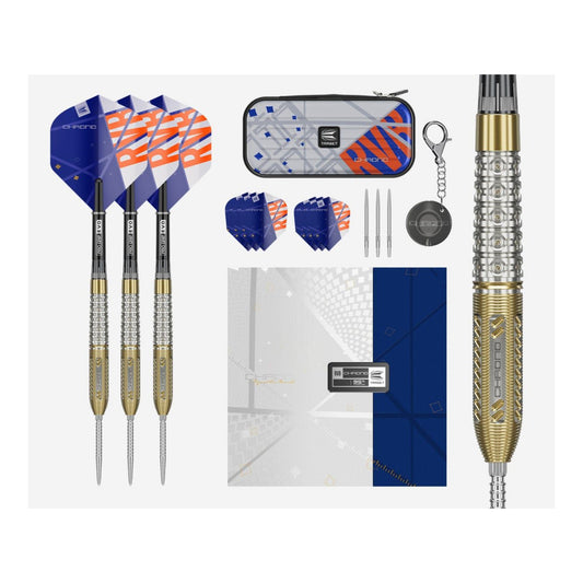 Full set of Raymond van Barneveld Chrono SP darts with flights and shafts