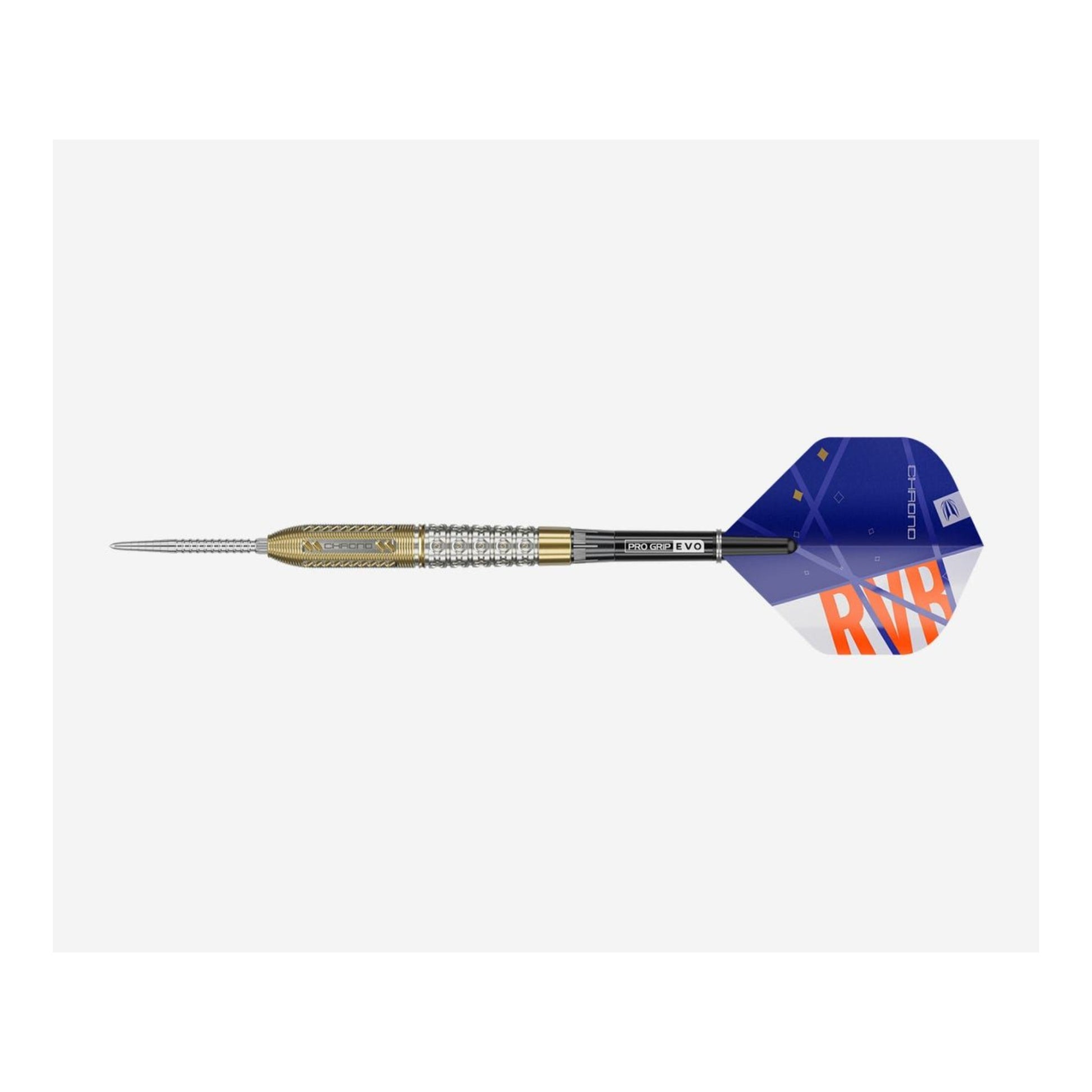 RVB Chrono SP dart barrel featuring gold PVD Titanium-Nitride coating