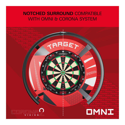 Target Darts Patterned Notched Dartboard Surround | Kingston Billiards & Games