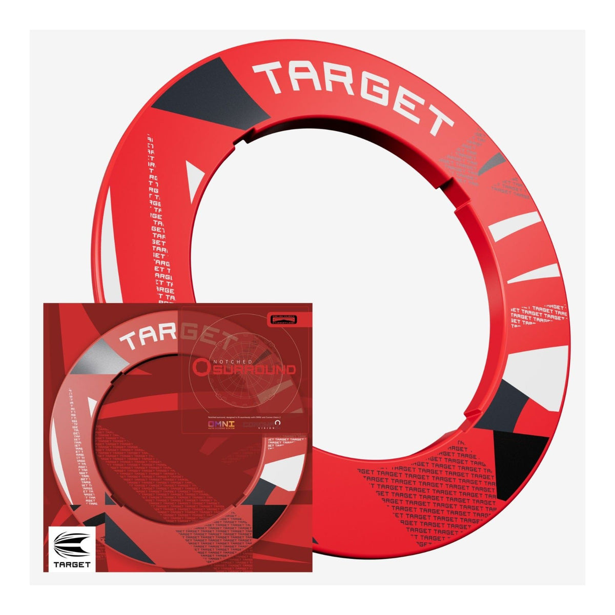 Target Darts Patterned Notched Dartboard Surround | Kingston Billiards & Games