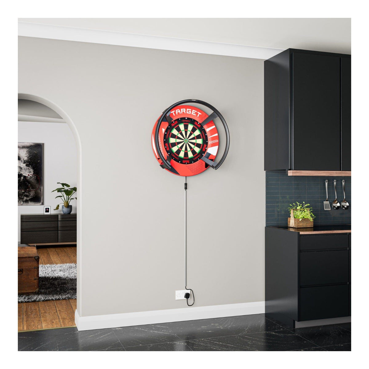 Target Darts Patterned Notched Dartboard Surround | Kingston Billiards & Games