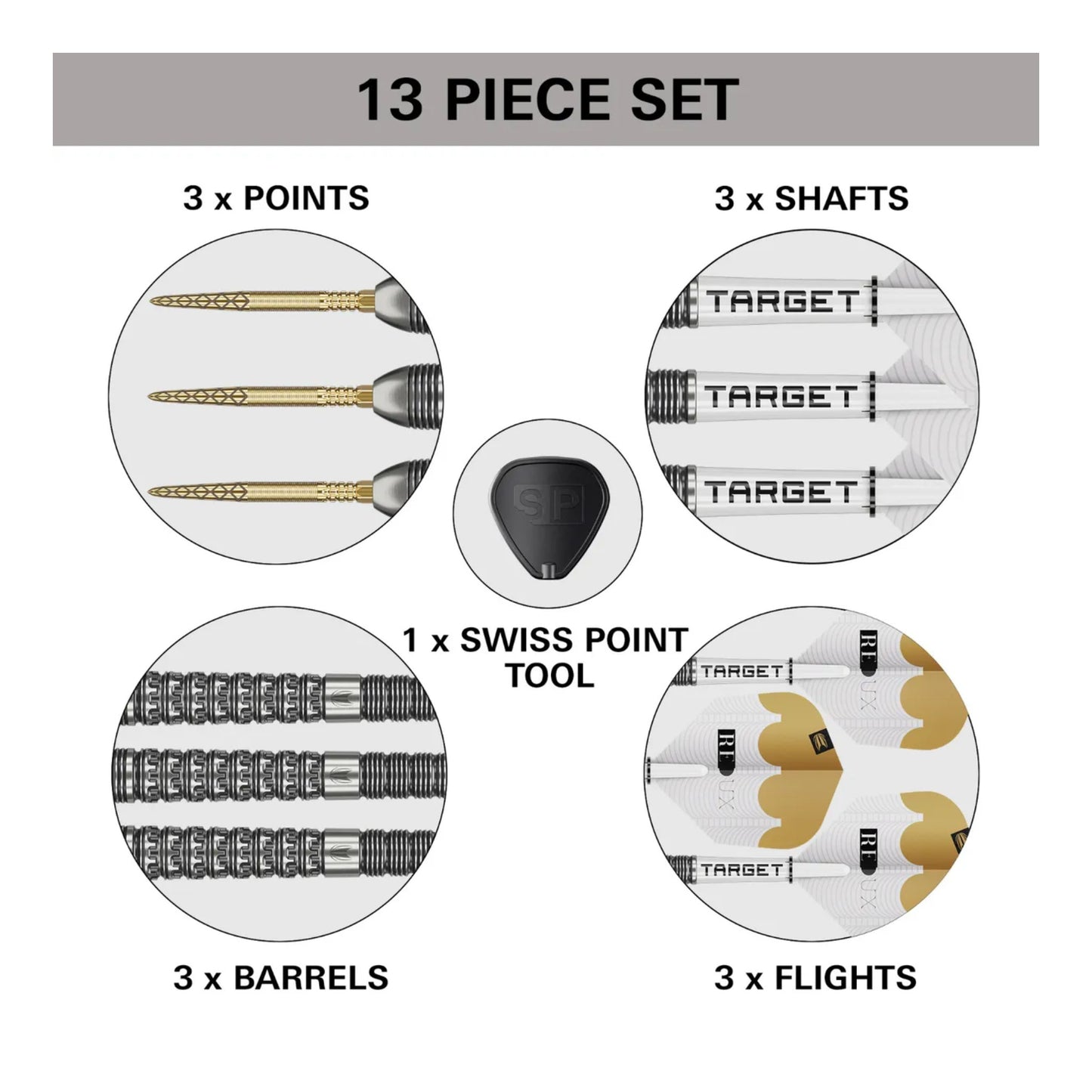 Target Redux 03 SP Swiss Point Darts | 90% Tungsten