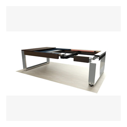 Close-up of a bed frame with a mattress on a white background