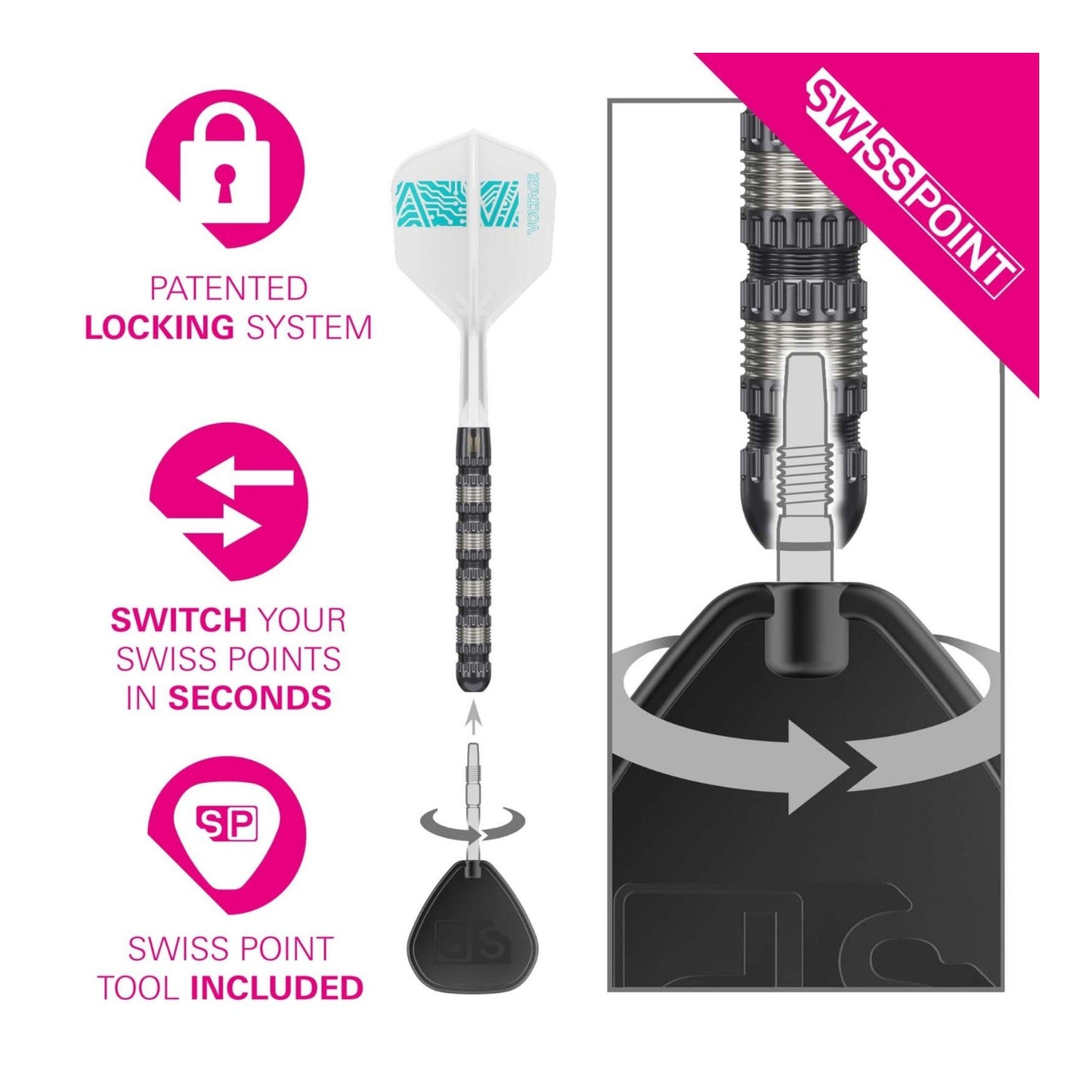 Target Rob Cross 95K Swiss Point Steel Tip Darts
