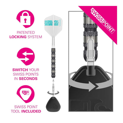 Target Rob Cross 95K Swiss Point Steel Tip Darts