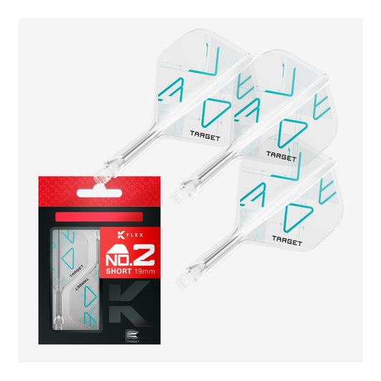 Clear integrated dart flights Rove K-Flex No.2 Set