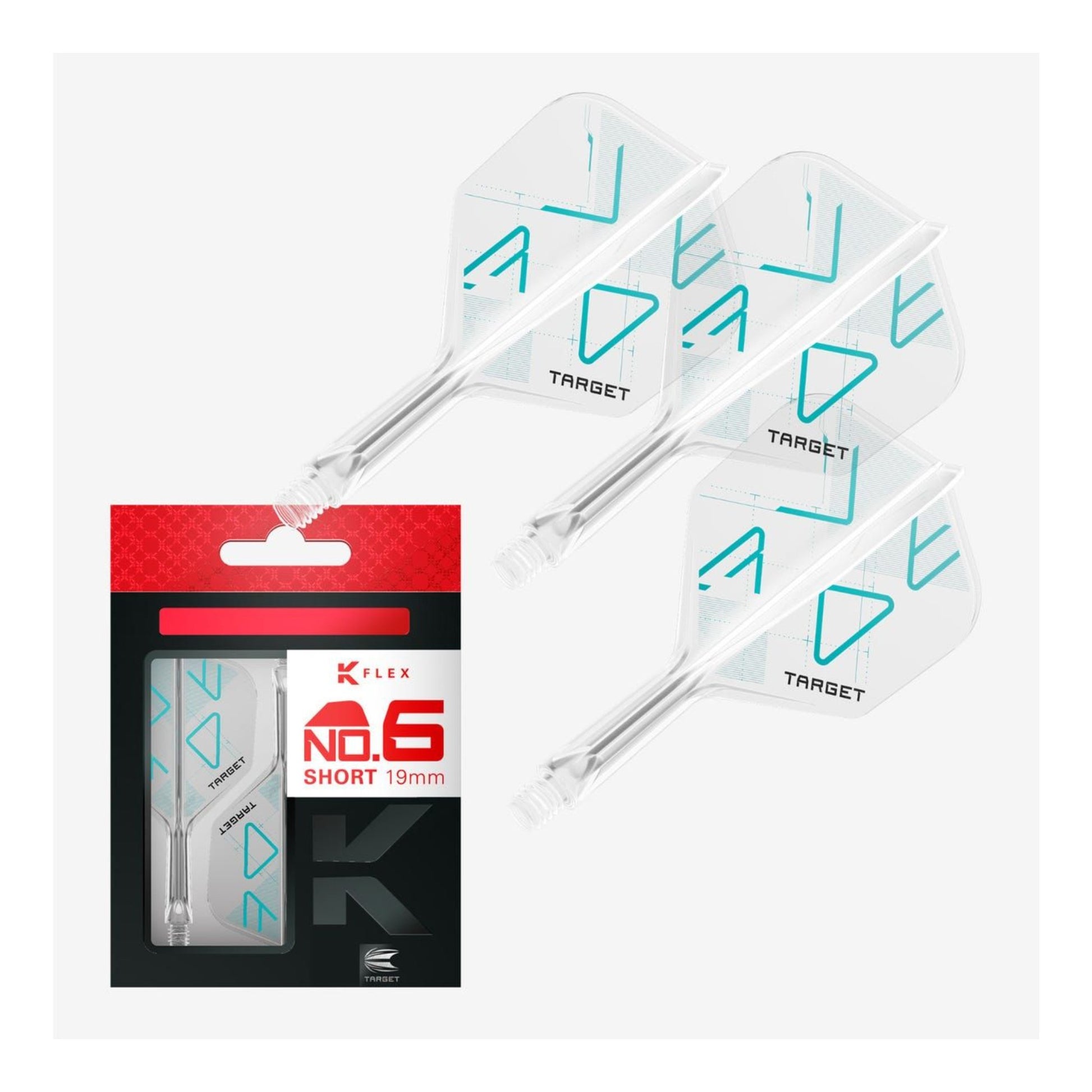 Target Rove K-Flex No.6 integrated flight system clear and teal packaging
