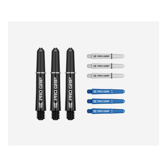 Small Black/White/Blue Pro Grip multi pack contents displayed
