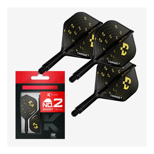 Target Bolide K-Flex No.2 Integrated Dart Flights & Shafts