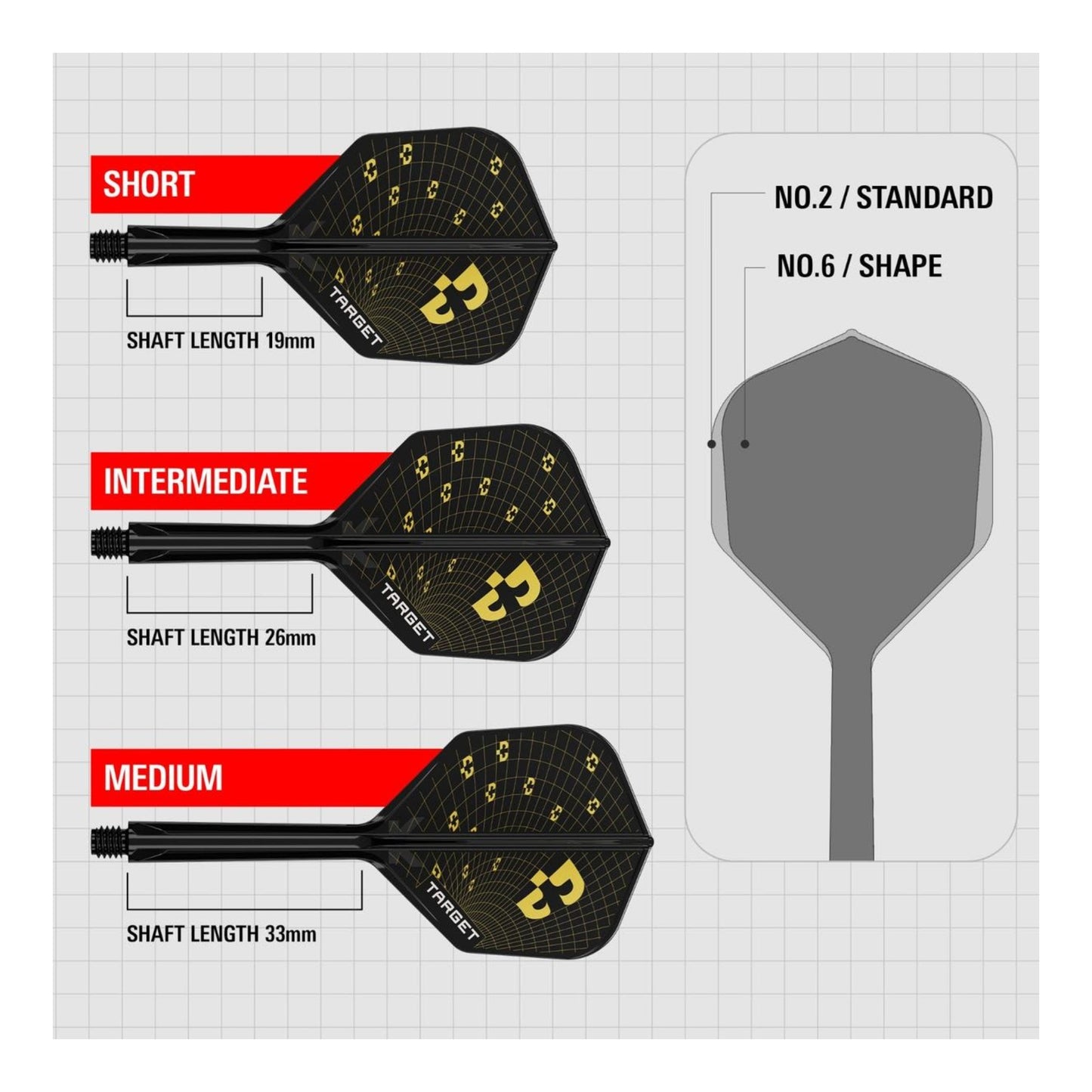 Target Bolide K-Flex No.6 Integrated Flights & Shafts
