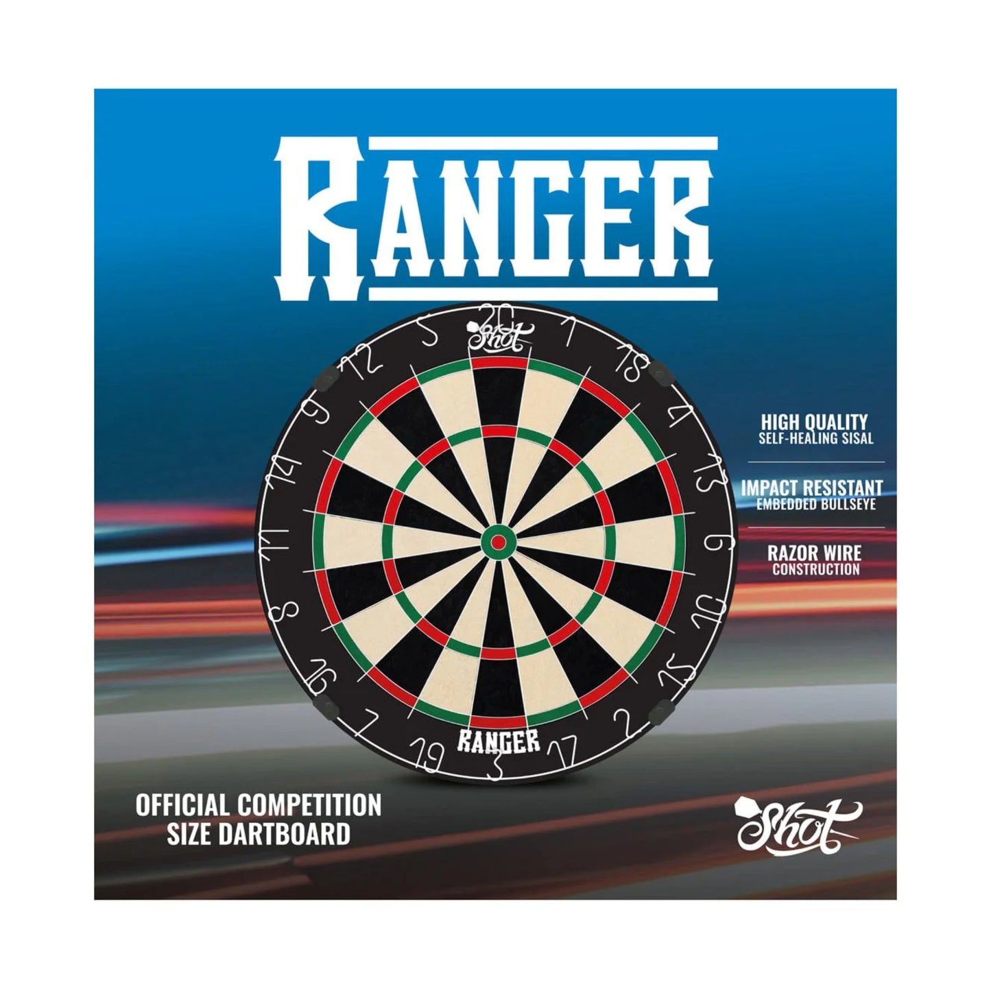 Shot Darts Ranger Bristle Dartboard
