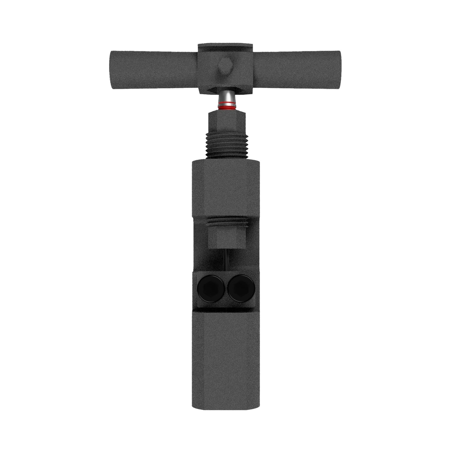 Top-down view of the compact, durable steel Shot dart repointer tool
