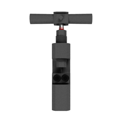 Top-down view of the compact, durable steel Shot dart repointer tool
