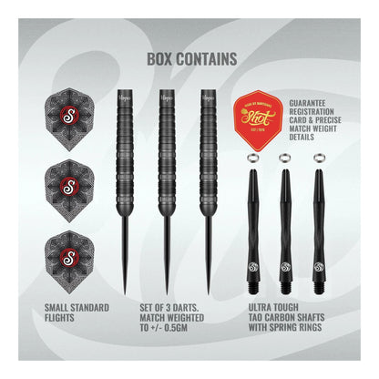 Shot Darts Pro Series Haupai Puha 2.0 steel tip dart set packaging and contents
