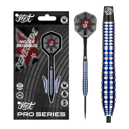 Full assembly of Nicole Regnaud 90 percent tungsten steel tip darts