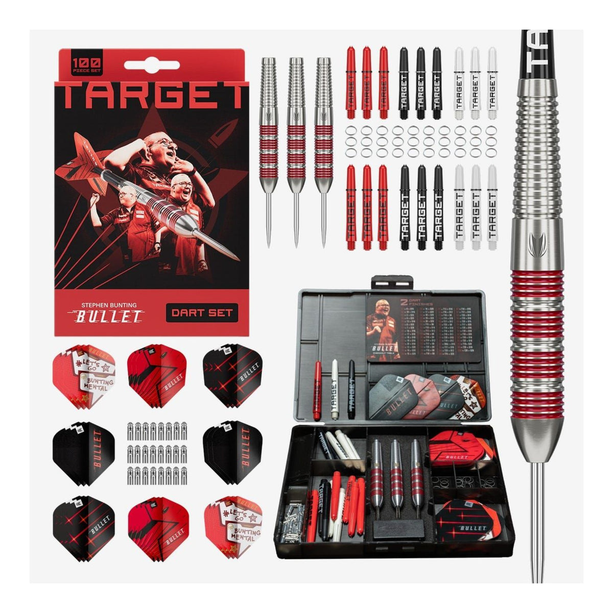 Stephen Bunting 100-Piece Brass Dart Set