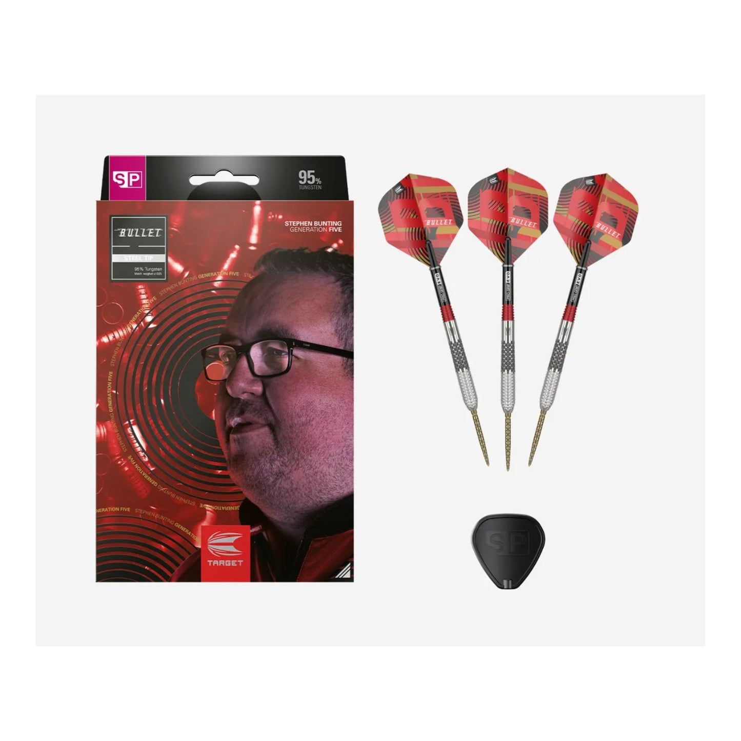 Swiss Point dart tool included with Stephen Bunting G5 set