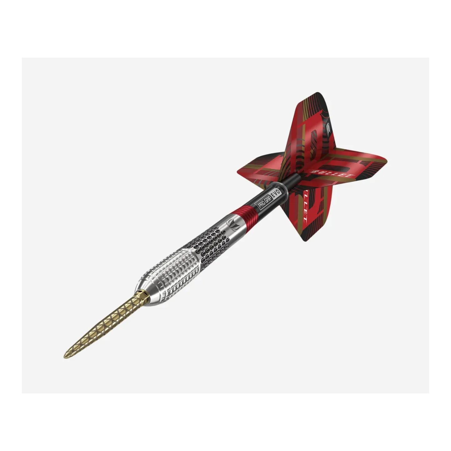 Close up of Stephen Bunting G5 95% tungsten barrel with radial grooves