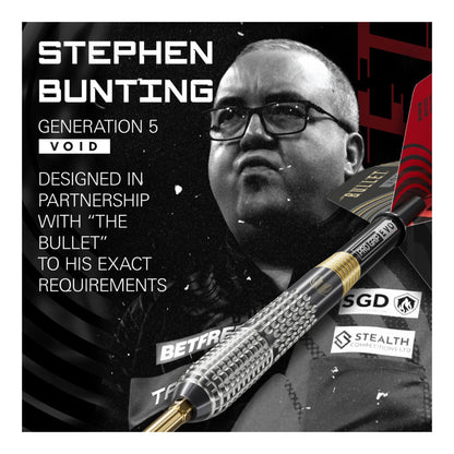 Stephen Bunting G5 Void Darts with his photo