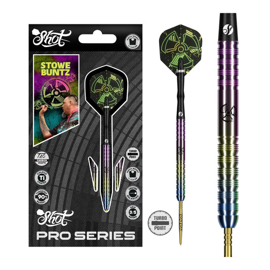 Pro Series Stowe Buntz 3.0 Turbo Point - 90% Steel Tip Darts