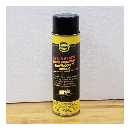 Sun-Glo Shuffleboard Silicone Spray (12 oz) – Pro Table Care & Speed Control